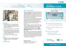Leak Tester CETATEST LV for the Apckaging Industry - Product and Application