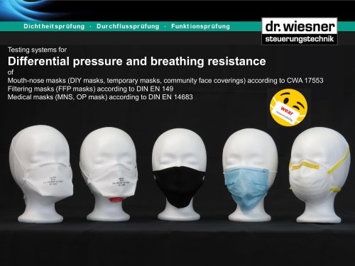 Differential pressure and breathing resistance