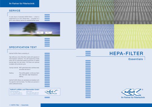 HEPA-Filter booklet