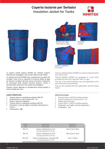 Insulation Jacket for Tanks