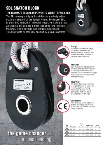 SBL SNATCH BLOCK