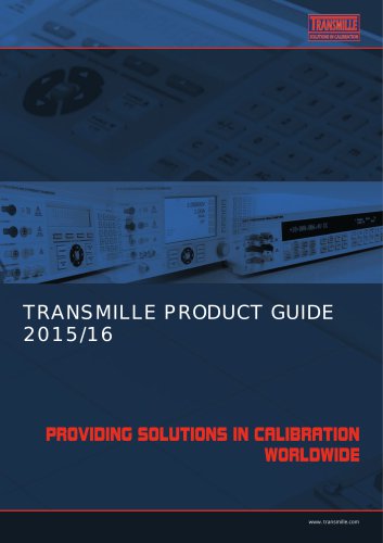 TRANSMILLE PRODUCT GUIDE 2015/16