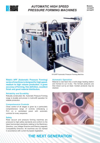 Automatic Pressure Forming Machine (APF)