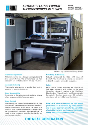 Large Format Automatic Thermoforming Machine (ATF)