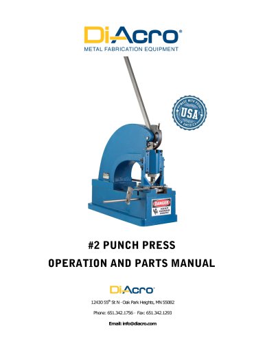 Model 2 Punch Press