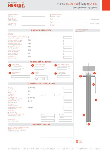 Flange immersion HEATERS