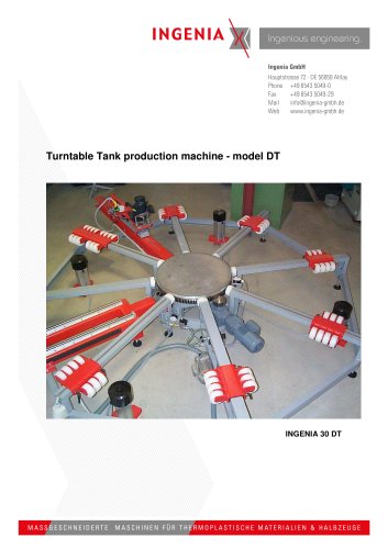 B11. technical data, DT turntable tank welding machine, march 2013