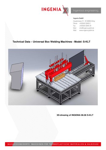 B13. Technical Data - SKL universal box welding machine