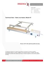 B16. Technical  Data, HT - Table line heater