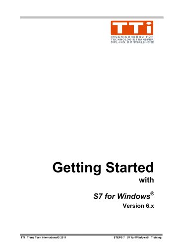 S7 for Windows Getting Started