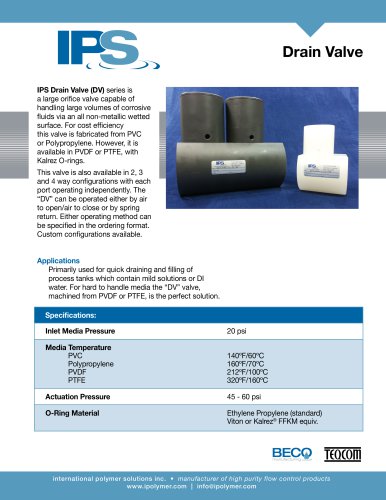 IPS Drain Valve Catalog