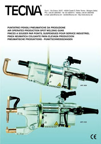 AIR OPERATED PRODUCTION SPOT WELDING GUNS