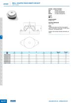 AFA60 - Bell-shaped machinery mount with thread