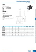 AFG60 - Waisted anti-vibration mount male-female