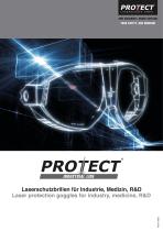 Laser protection goggles for industry, medicine and R&D