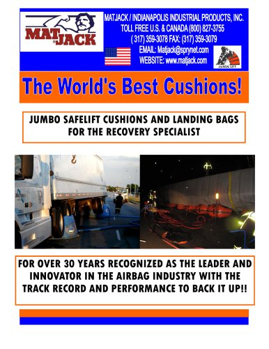 JUMBO SAFELIFT CUSHIONS AND LANDING BAGS FOR THE RECOVERY SPECIALIST