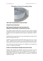 BSTFLEX Fiberglass Exhaust Insulating Wrap
