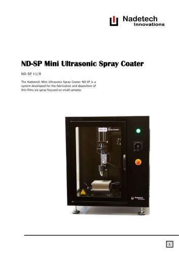 ND-SP Mini Ultrasonic Spray Coater