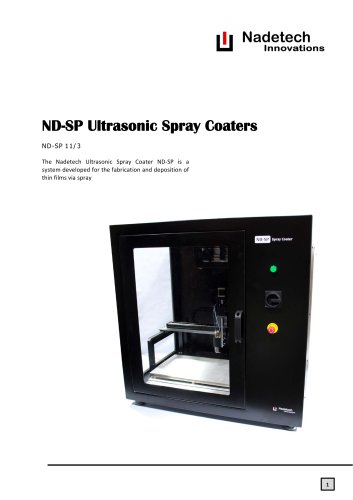 ND-SP Ultrasonic Spray Coater