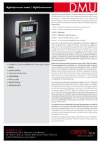 CRESSTO - DMU series - datasheet - digital pressure meter / digital manometr