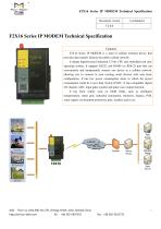 F2X16 3G 4G IP MODEM TECHNICAL SPECIFICATION