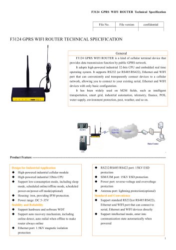 F3124 3G industrial GPRS Router