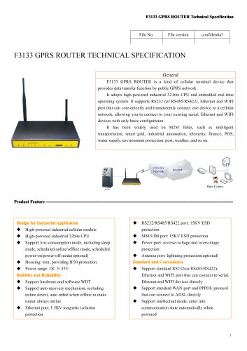 F3133 Industrial GPRS ROUTER