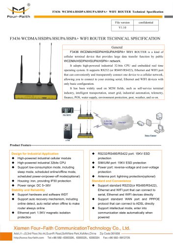 F3436 WCDMA&HSDPA&HSUPA&HSPA+ WIFI ROUTER SPECIFICATION.pdf