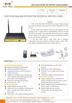 F3632 EVDO Dual-SIM WIFI ROUTER SPECIFICATION