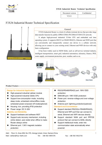 F3X36 Industrial Router