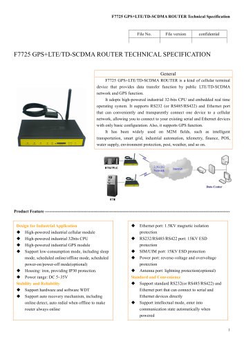 F7725 GPS+LTE&TD-SCDMA ROUTER