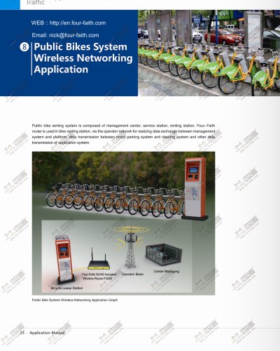 Public bike system wireless networking application