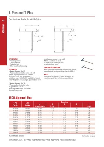 L-Pins and T-Pins