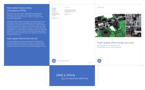 High-speed reciprocating compressors (HSRs)