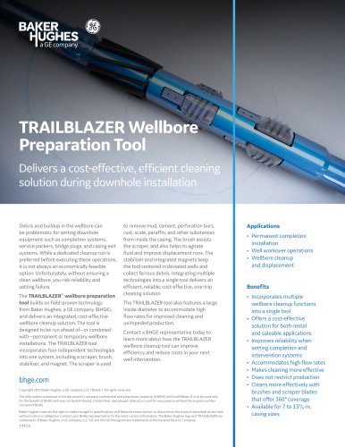 TRAILBLAZER Wellbore Preparation Tool