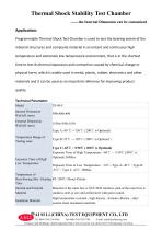 stability test chamber / aging / thermal shock / environmental  TS-80-C