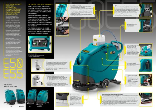 Eureka E50, E55 | WALK-BEHIND FLOOR SCRUBBER-DRYERS