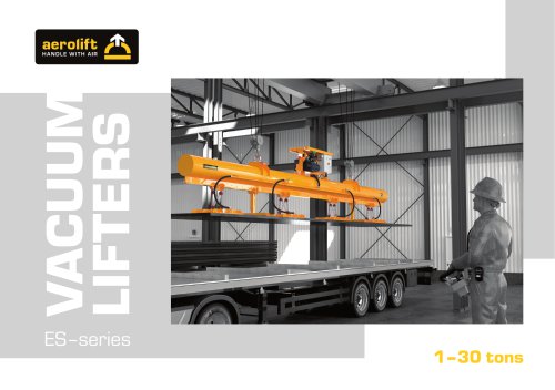 ES-series: standard vacuum lifters for precast concrete, metal sheet and pipes