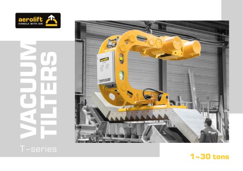 T-series: standard vacuum tilters for precast concrete and tunnelling