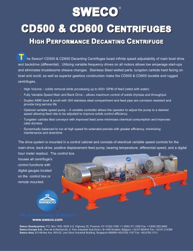 High Performance Decanting Centrifuge