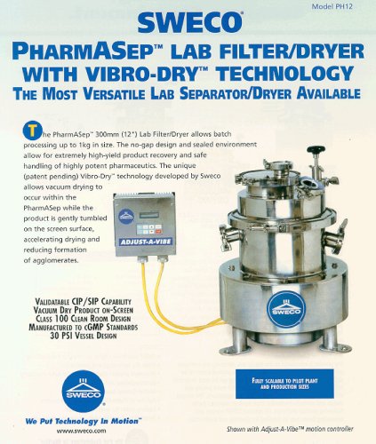 PH12 PharmASep Filter Dryer