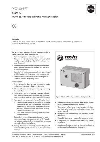 TROVIS 5578 Heating and District Heating Controller