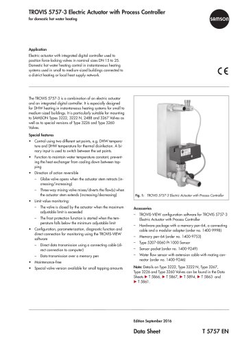 TROVIS 5757-3 Electric Actuator with Process Controller