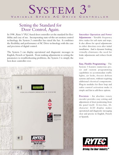 System 3 : Variable-speed AC drive controller