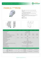 FATECH surge arrester FV20C/2-500PV for protecting DC PV system