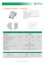 FATECH surge arrester FV20C/2+NPE-1000PV for PV Solar system protection