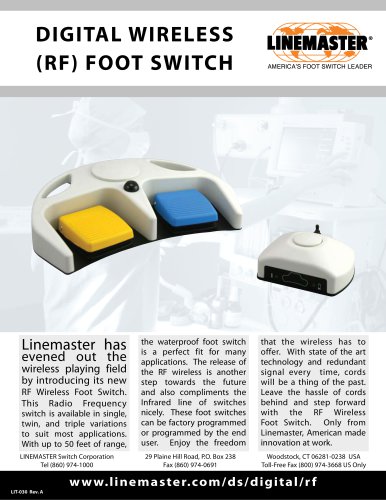 IR WIRELESS DIGITAL FOOT SWITCH