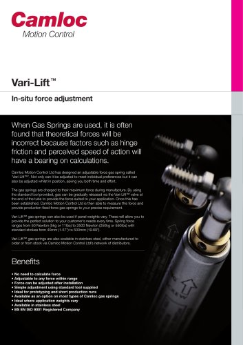 Vari-lift Gas Spring