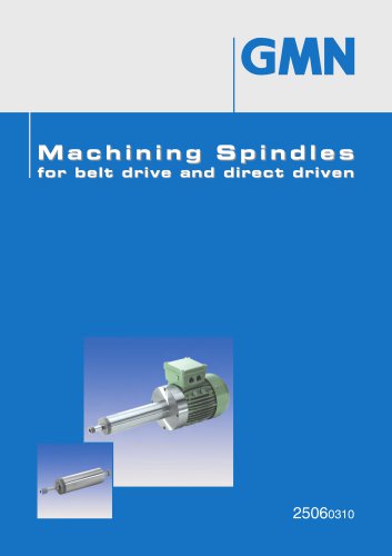 GMN Belt Drive Motor Spindles Catalogue