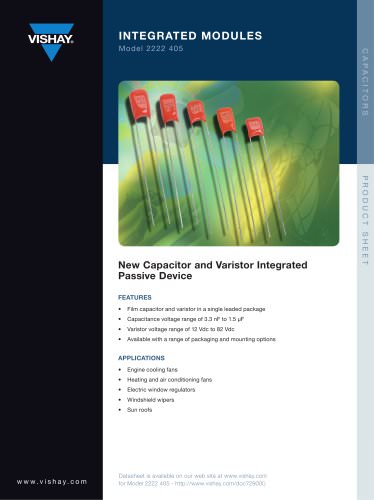 Capacitor/Varistor Integrated Device